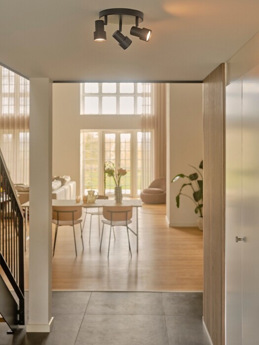 Nordlux Boston 3-rondel sort Ø20 cm